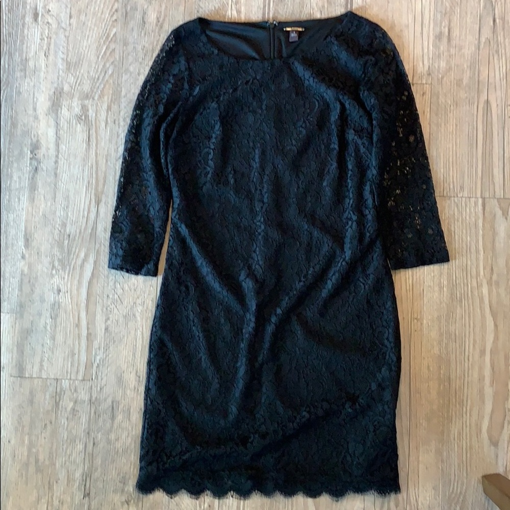 Black lace dress